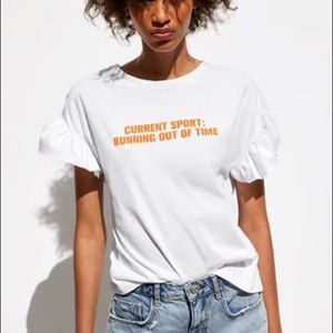 Zara T-Shirt with Ruffles